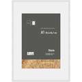 nielsen® | Skava wissellijst — grenenhout ○ incl. passe-partout, Wit, (A1) 59,4 cm x 84,1 cm — uitsnede passe-partout 42 cm x 59,4 cm