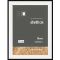 nielsen® | Skava wissellijst — grenenhout ○ incl. passe-partout, Zwart, 60 cm x 80 cm — uitsnede passe-partout 50 cm x 70 cm