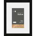 nielsen® | Skava wissellijst — grenenhout ○ incl. passe-partout, Zwart, 15 cm x 20 cm — uitsnede passe-partout 9 cm x 13 cm