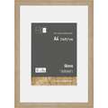 nielsen® | Skava wissellijst — grenenhout ○ incl. passe-partout, Eiken naturel, (A4) 21 cm x 29,7 cm — uitsnede passe-partout 15 cm x 20 cm