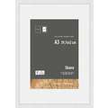 nielsen® | Skava wissellijst — grenenhout ○ incl. passe-partout, Wit, (A3) 29,7 cm x 42 cm — uitsnede passe-partout 21 cm x 29,7 cm