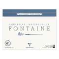 Clairefontaine | FONTAINE® aquarelpapier — grain nuageux 300 g/m², 30 cm x 40 cm, 300 g/m², ruw, 1. Blok met 15 vel — vierzijdig gelijmd