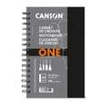 Book à spirale Canson One, 14 cm x 21,6 cm, Fin, 100 g/m², Bloc spiralé