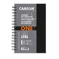 CANSON® | One Art Book™ schetsboek — spiraal, 14 cm x 21,6 cm, fijn, 100 g/m², blok, spiraalgebonden