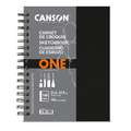 CANSON® | One Art Book™ schetsboek — spiraal, 21,6 cm x 27,9 cm, fijn, 100 g/m², blok, spiraalgebonden