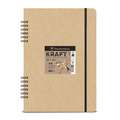 Clairefontaine | KRAFT schetsboek — dubbel gespiraleerd, A4, 21 cm x 29,7 cm, schetsboek, 115 g/m²