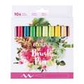 Talens | ECOLINE® Brush Pen Marker — 10-sets, set met 10 markers, 10 kleuren — botanisch