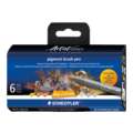 STAEDTLER® | Pigment brush pen 371 — 6-sets, Greys & Caramels, set, penseelpunt