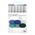 COPIC® | sketch marker — 6-sets, 6 kleuren — Sea & sky
