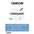 Bloc calque Graduate Canson, A4, 21 cm x 29,7 cm, Satiné, 70 g/m², Bloc collé 1 côté