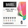 Liquitex® | PROFESSIONAL HEAVY BODY ACRYLIC™ acrylverf — sets, set, 6 kleuren — Fluorescents, 6 x 59 ml