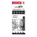 UNI-BALL | pin Fineliner — 5-delige sets, 0,2 - 0,4 - 0,6 - 0,8 - 1 m