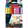 Faber-Castell | Black Edition Soft Brush viltstift — sets, 20 kleuren