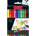 Faber-Castell | Black Edition Soft Brush viltstift — sets, 10 kleuren