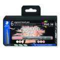 STAEDTLER® | Pigment brush pen 371 — 6-sets, set, penseelpunt