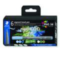 STAEDTLER® | Pigment brush pen 371 — 6-sets, set, penseelpunt