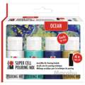 Marabu | SUPER CELL POURING MIX — 4-sets, 4 kleuren — OCEAN, set