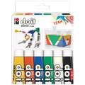 Marabu | do it SATIN MATT craft paint acrylverf — sets, 6 kleuren, set