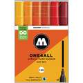 MOLOTOW™ | ONE4ALL Markers 227HS — thema sets, Hot colours set, Hot colours set