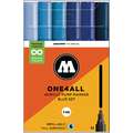 Set de marqueurs One4All 227HS de Molotow, Bleus