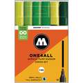 Set de marqueurs One4All 227HS de Molotow, Verts