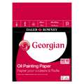 Bloc Georgian Daler-Rowney, 22,9 cm x 30,5 cm, 250 g/m², Structuré, Bloc collé 1 côté