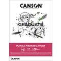 CANSON® | GRADUATE MANGA MARKER LAYOUT tekenblok, A4, 21 cm x 29,7 cm, 70 g/m²