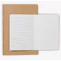 seawhite OF BRIGHTON | ECO STARTER tekencahier — wit papier ○ blanco / gelinieerd ○ kraft omslag, A4, 21 cm x 29,7 cm, 150 g/m²