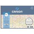Papier aquarelle 300 g/m² Canson, 12,5 cm x 18 cm, Rugueux, 300 g/m², 2. Bloc spiralé - 12 feuilles