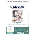 Bloc spirale “C” à grain ® Canson, 125g/m²