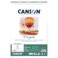 Bloc spirale “C” à grain ® Canson, 180g/m²
