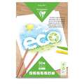 Bloc de papier blanc recyclé Clairefontaine, A4, 21 cm x 29,7 cm, 120 g/m², 25 feuilles