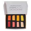 UNISON COLOUR | Handmade Soft Pastels —  8-sets Mini ○ halve krijtjes, Mini — red & orange