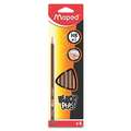 Crayon Black Peps Maped, 6 crayons HB