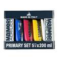 MAIMERI | ACRILICO acrylverf — 5-sets PRIMARY, 5 kleuren — tubes 200 ml, set