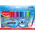 Set de feutres Ocean Life Maped, 24 feutres, Set
