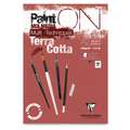 Papier multi-techniques PaintON TerraCotta Clairefontaine, A2 - 42 x 59,4 cm, 250 g/m², Fin, 1. Bloc de 20 feuilles