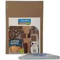 AIRPLAC® | KRAFT Nature foamboard, 50 cm x 65 cm, 5 mm, pak van 4 stuks
