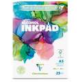 Bloc Inkpad spécial encre Clairefontaine, A5, 14,8 cm x 21 cm, Lisse, 90 g/m²