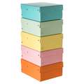 Assortiments de 5 boîtes Purebox nuances pastels Flaken, 10 cm - A5 - 14,8 x 21 cm, Set