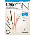 Cray’On Clairefontaine (papier grain très fin), A3, 29,7 cm x 42 cm, A3 - 29,7 x 42 cm - 120g/m² - bloc 50 feuilles, collé en tête, Bloc collé 1 côté