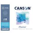 Bloc papier aquarelle Canson Montval, 24 cm x 32 cm, 270 g/m², Torchon
