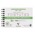 Clairefontaine | Fontaine Aquarellkarton Extra White, 12 cm x 18 cm, ruw, blok, spiraalgebonden