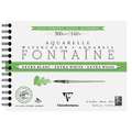 Clairefontaine | Fontaine Aquarellkarton Extra White, 18 cm x 24 cm, ruw, blok, spiraalgebonden