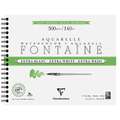 Clairefontaine | Fontaine Aquarellkarton Extra White, 24 cm x 32 cm, ruw, blok, spiraalgebonden