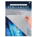 Bloc papier Bergamine Clairefontaine, 24 x 32 cm, Bloc collé 1 côté 30 feuilles, 45 g/m²