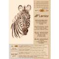 Leniar® | ZEBRA schetsblok — crêmekleurig / grijsbruin papier, A4, 21 cm x 29,7 cm, blok (eenzijdig gelijmd), 80 g/m²