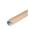 Kartonnen koker ○ naturel — met witte indrukdeksels, lengte: 30,5 cm — Ø 60 mm, 2. Doorsnede: 60 mm