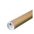 Kartonnen koker ○ naturel — met witte indrukdeksels, lengte: 85,5 cm — Ø 80 mm, 3. Doorsnede: 80 mm