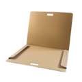 Tekenmap ○ naturel karton — met handvat, 510 mm x 435 mm x 18 mm — voor B3 formaat